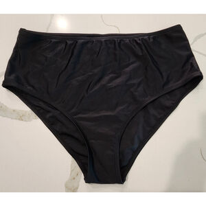 Yonique Womens Bikini Bottom Brief Size XL Black NWOT